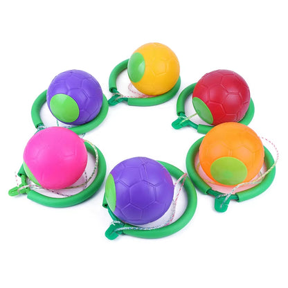 1PC Skip Ball Outdoor Fun Toy Ball Classical Skipping Toy Exercise Coordination and Balance Hop Jump Playground May Toy Ball