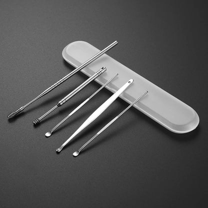 Stainless Steel Ear Spoon Set Travel Set EDC Outdoor Camping Tools